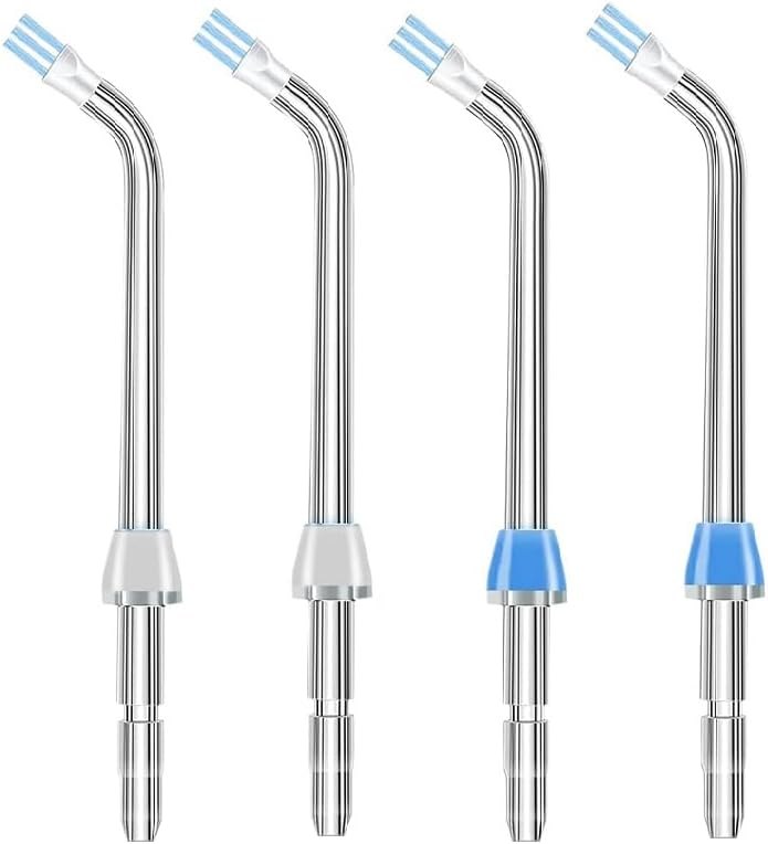 4pcs Replacement Dental Plaque Seeker Tips for Waterpik Water Flosser and Other Brand Oral Irrigator, Replacement