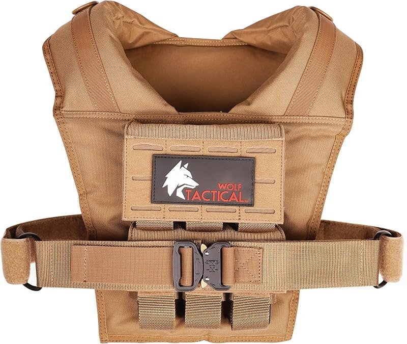 WOLF TACTICAL Weighted Training Vest - Weighted Vest Men Strength Training Weight Vests Workout Vest Weight Vest for