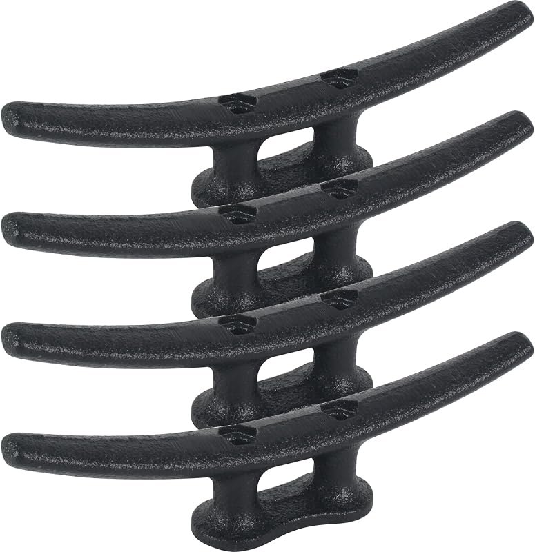 8 Inch Boat Cleats,Hot Dip Galvanized Cast Iron Dock Cleats,Electrophoretic Coated Black Boat Dock Cleats,Rope