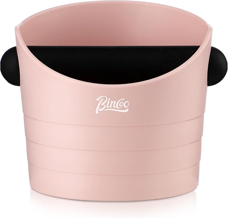 Pink Espresso Knock Box - Bincoo Pink Espresso Machine Knock Box/Espresso Grounds Knock Box, Barista Style Coffee