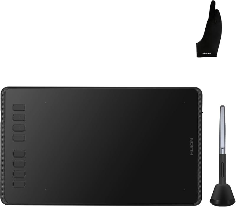 HUION Inspiroy H950P Drawing Tablet Bundle with Artist Glove — best medium drawing tablet for medium drawing tablet