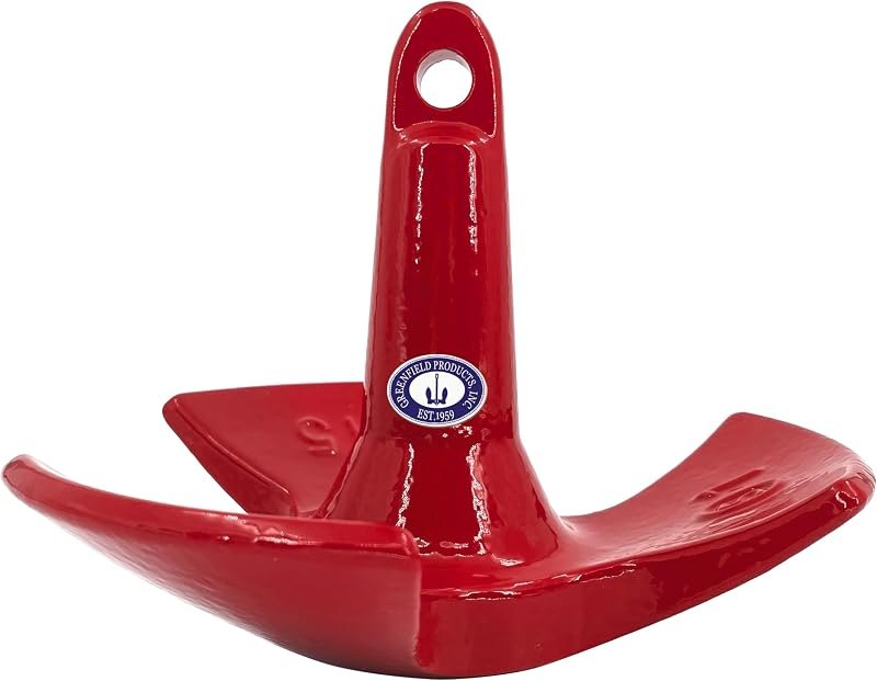 Greenfield Products - River Anchors for Boats, 15 lb Boat Anchor, USA Poly Coated Boat Anchors, Durable Pontoon Boat