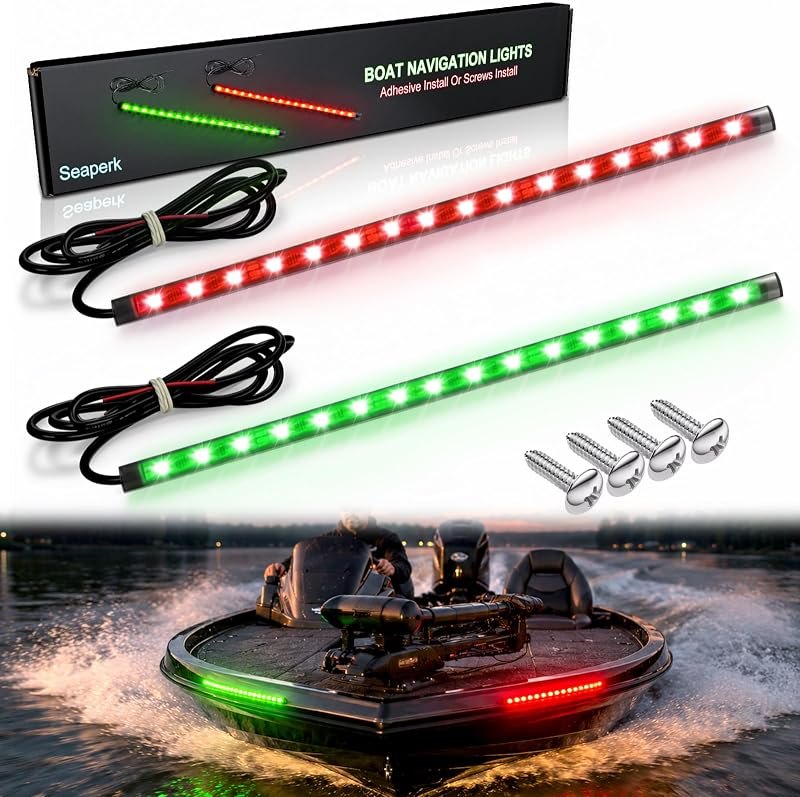 Boat LED Boat Navigation Light, Red and Green Marine Navigation Lights for Boats led, Boat Bow Lights for Night