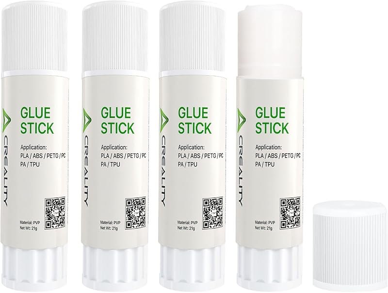 Creality 3D Printer Glue Sticks PVP Solid Glue Sticks for 3D Printing Hot Bed Build Plate, Enhanced Adhesion Reduces