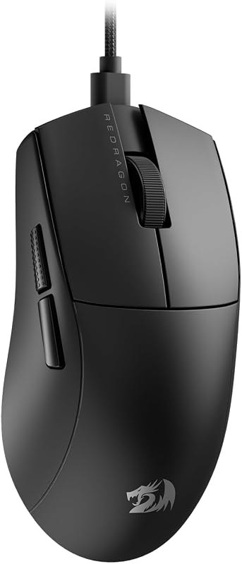 Redragon M724 Wired Gaming Mouse, 42G Ultra-Light 12,400 Max DPI Optical Gaming Mouse with 5 Programmable Buttons