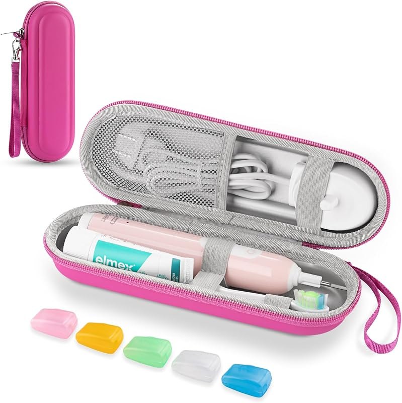 Toothbrush Travel Case for Oral B/Oral-B Pro 1000 1500 5000 7000 & Philips Sonicare 4100 1100 5300 5100 6100/iO
