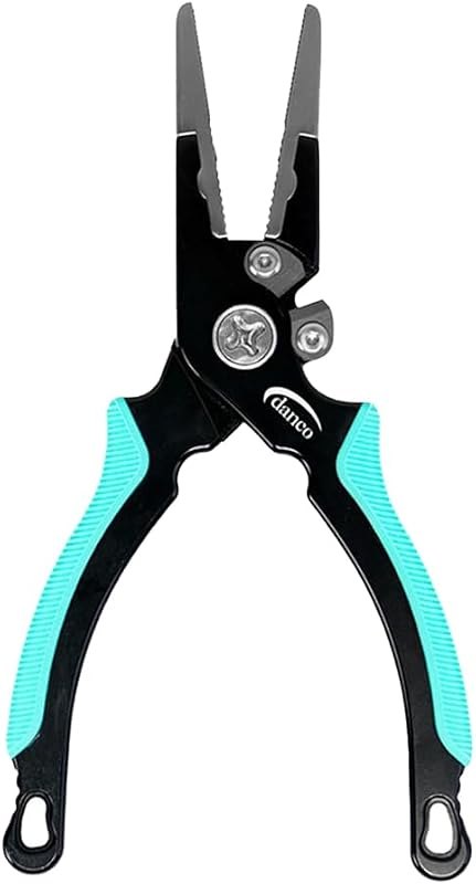 danco Pro Series 6.5-Inch Aluminum Fishing Plier with Titanium Jaw Inserts — fishing fish gripper for fishing fish