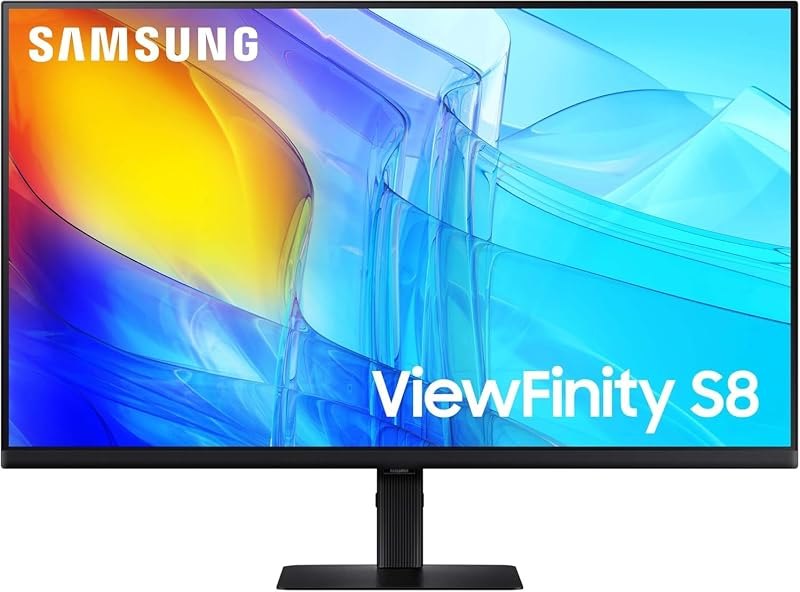 SAMSUNG 27" ViewFinity S8 (S80D) Series 4K UHD High Resolution Computer Monitor, HDR10, Multiple Ports w/ HDMI