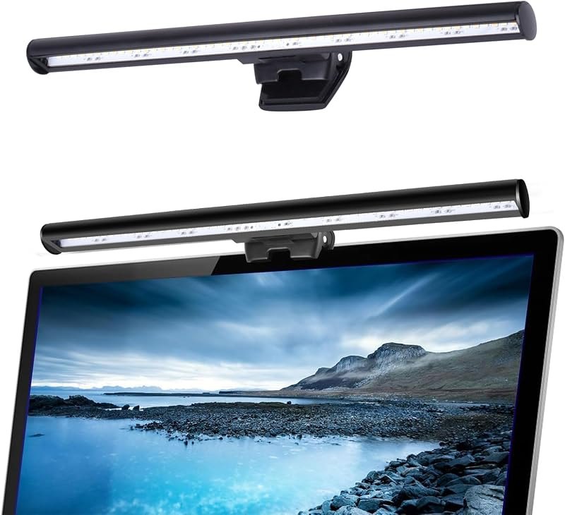 Wodgreat Laptop Monitor Lamp, Eye Care LED Screen Light Bar No Screen Glare — laptop screen light bar for laptop