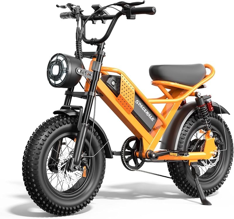 Spacewalk Electric Bike for Teens/Adults,16"x4" Inch Ebike,1500W Peak Motor — folding ebike for folding ebike
