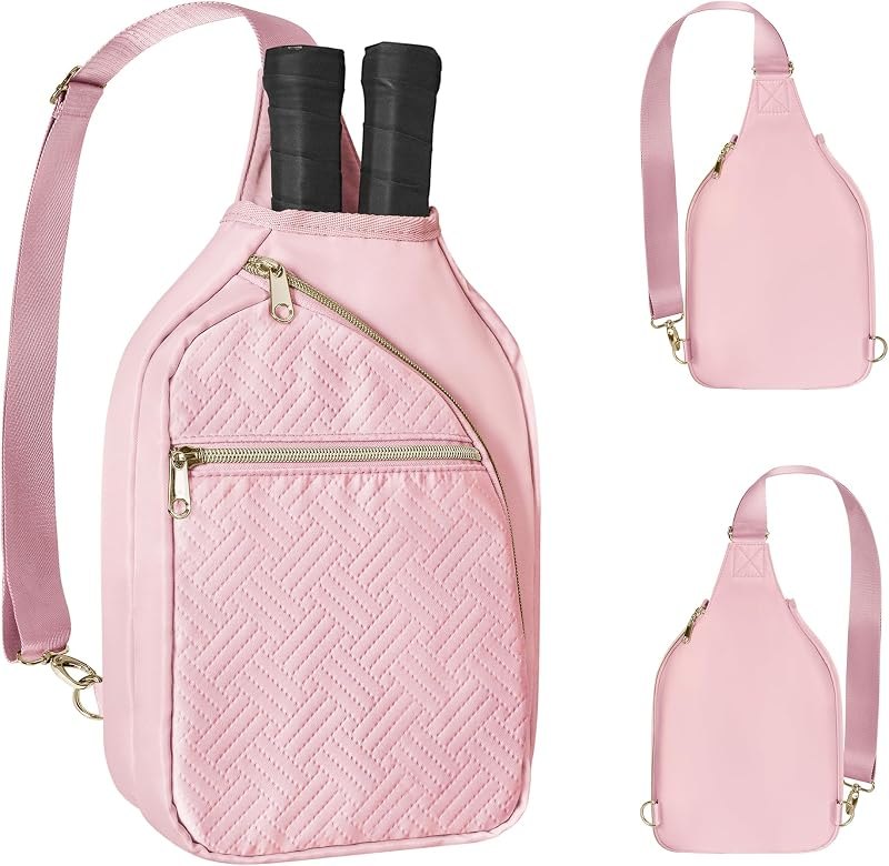Pickleball Bag for Women, Pickleball Paddle Sling Bag with Strap — pickleball paddle case for pickleball paddle case