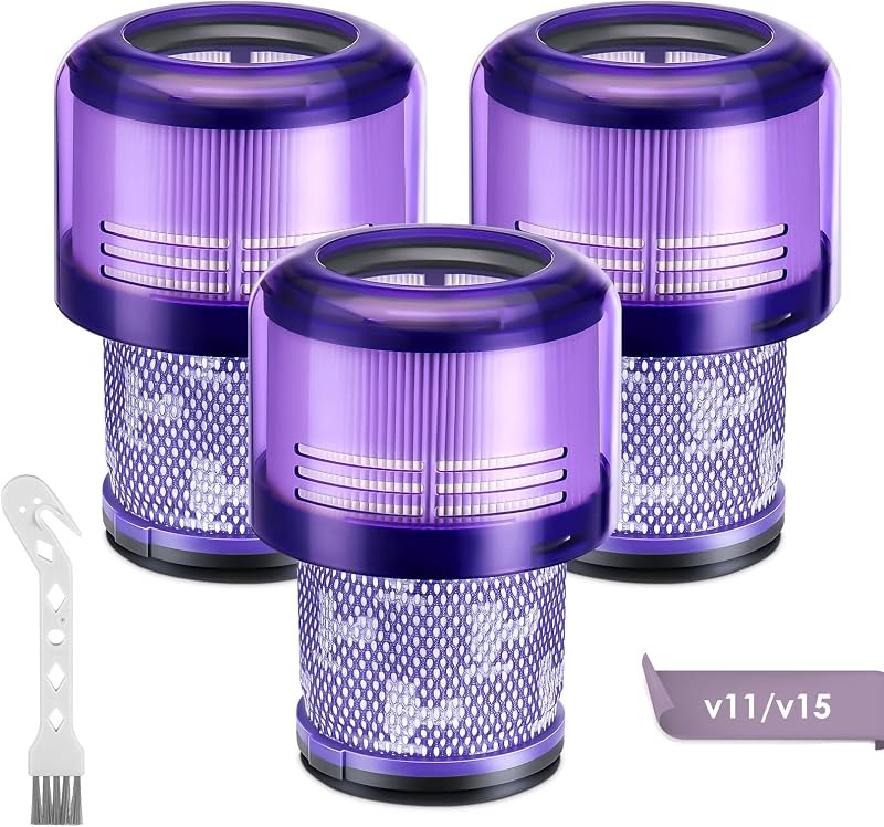 3 Pack V11 Vacuum Filters Replacement for Dyson V11 Cordless Vacuum — dyson v15 detect absolute for dyson v15 detect
