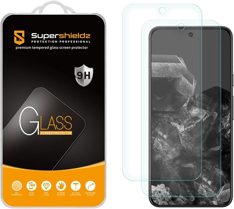 Supershieldz (2 Pack) Designed for Google Pixel 11 Pro XL/Pixel 10 Pro XL/Pixel 9 Pro XL Tempered Glass Screen