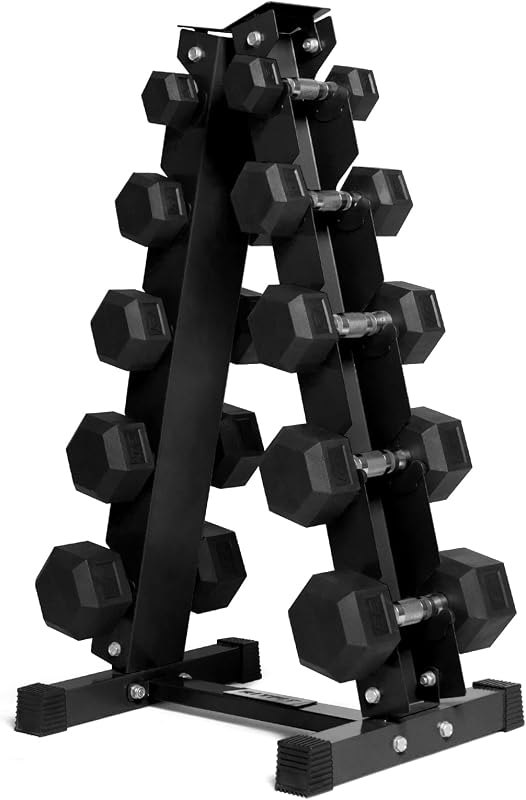 RitFit 5-650 LBS PVC Hex Dumbbell Sets with Optional Rack for Home Gym — adjustable dumbbell set for adjustable