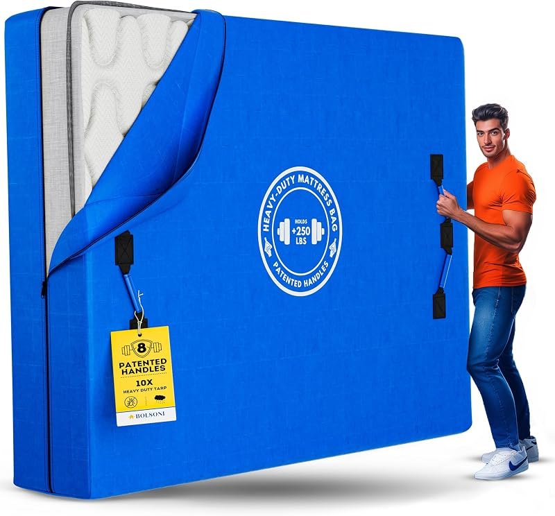 Bolsoni Twin XL Size Mattress Bags for Moving and Storage — bed bug mattress encasement for bed bug mattress encasement