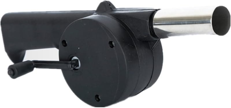 Small Manual Air Blower Hand Crank BBQ Fan Portable Barbecue Air Blower with Handle Grills Charcoal Stove Accessories