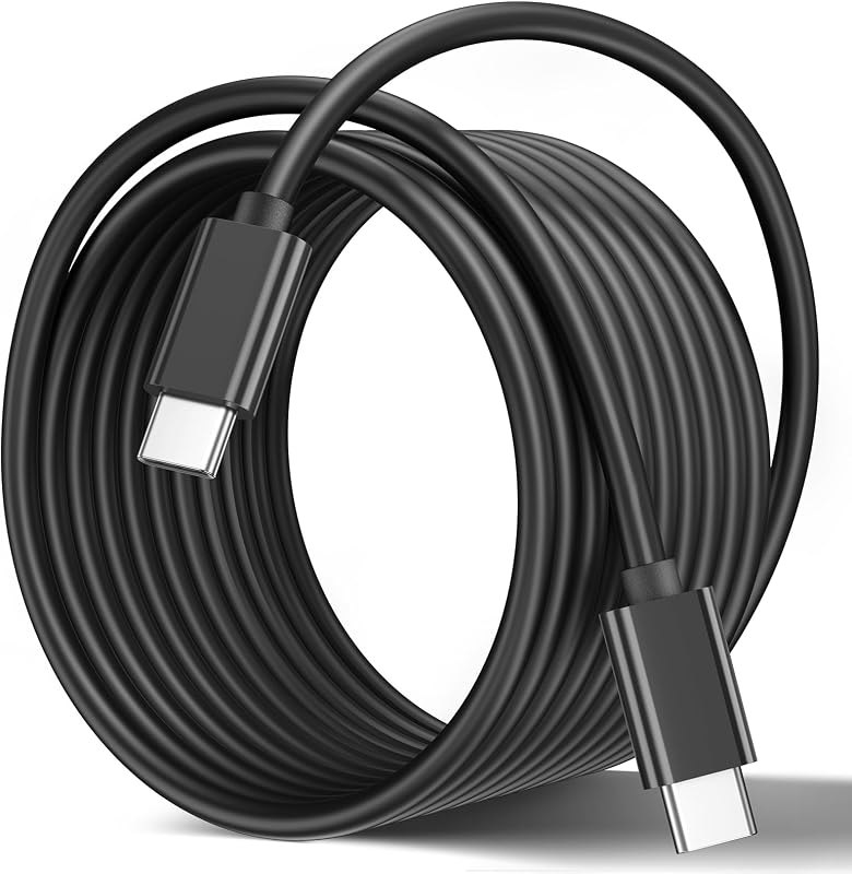Long USB C to USB C Monitor Cable 16.5ft/5m, USB C 3.2 Gen 2x2 Cable, USB C Video Cable 4K, 100W Fast Charging, 5Gbps