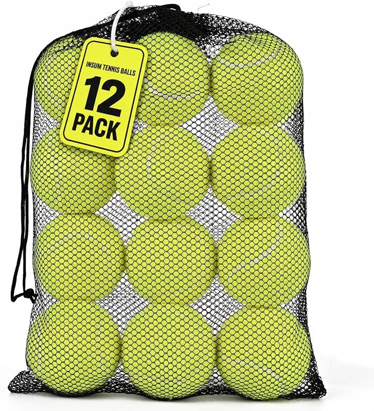 INSUM Tennis Balls, Extra Duty Practice Tennis Balls with Mesh Bag — best Tennis Training Balls for tennis training