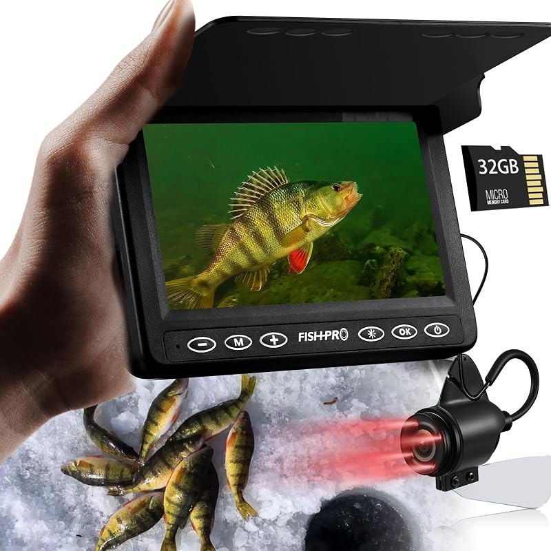 [FishPRO® 2026 Upgrade] The PRO in Underwater Fishing Camera -4.3'' Ice Fishing Camera Underwater(NO Need Learn)