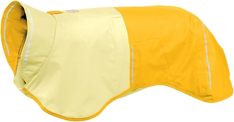 Ruffwear, Sun Shower Dog Raincoat, Mineral Yellow, Medium — pets dog raincoat for pets dog raincoat