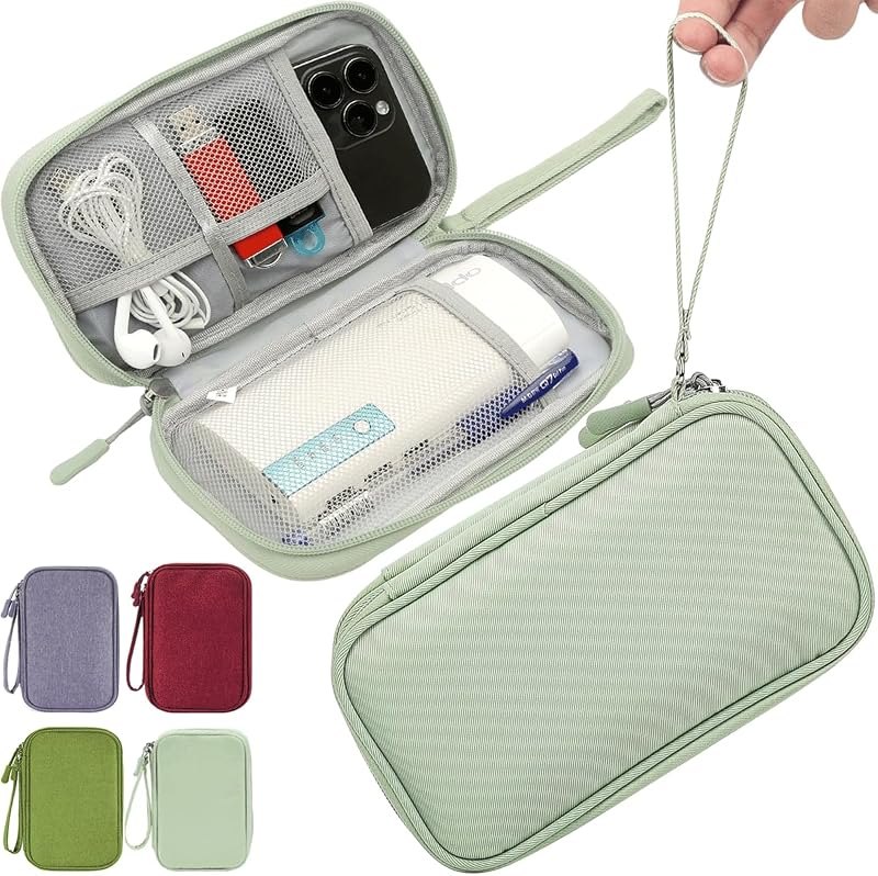CAAORDKSO Small Cable Organizer Bag, Travel Cord Charger Organizer Case Waterproof Accessories Pouch, Electronic