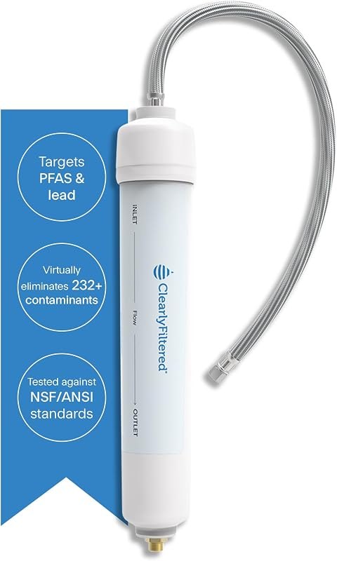 Clearly Filtered Inline Water Filter for Refrigerator, Ice Maker Water Line — Inline Water Filters for inline water