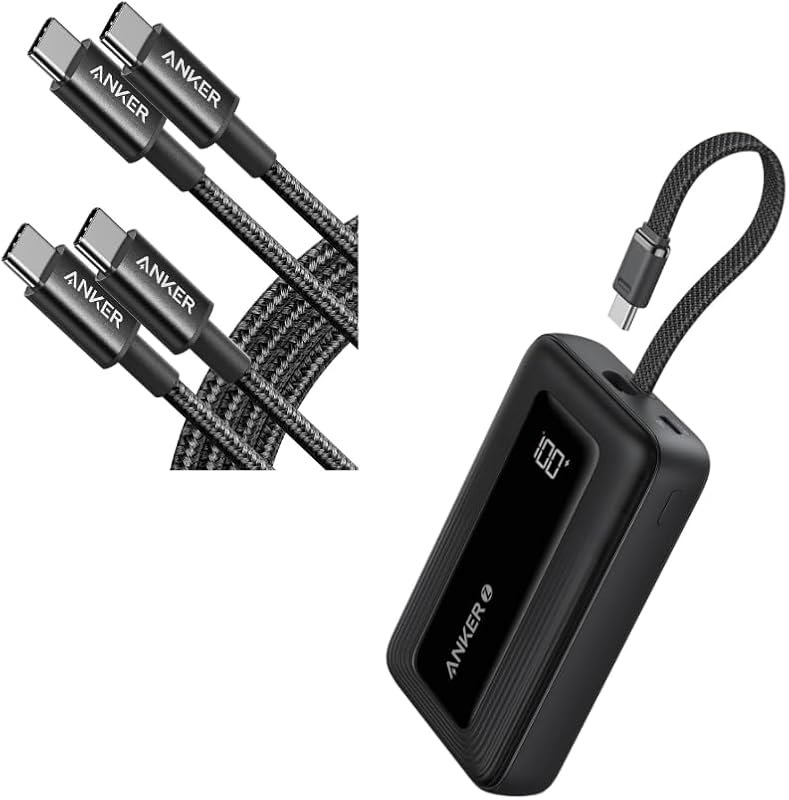 USB C to USB C Cable Zolo Power Bank, 10,000mAh 30W High-Speed Portable Charger — Anker 737 power bank for anker 737