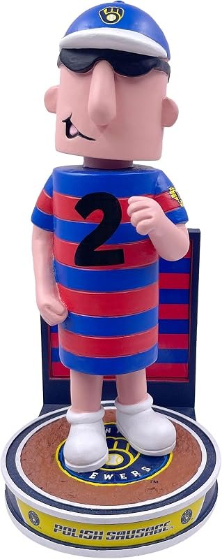 Racing Sausage Polish Sausage Milwaukee Brewers Hero Series Bobblehead MLB — racing sausages world series milwauk for