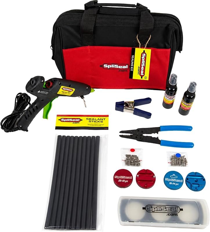 Basic Wiring Sealing Kit with 80W Glue Gun & Connector Molds — best duct sealing kit for duct sealing kit
