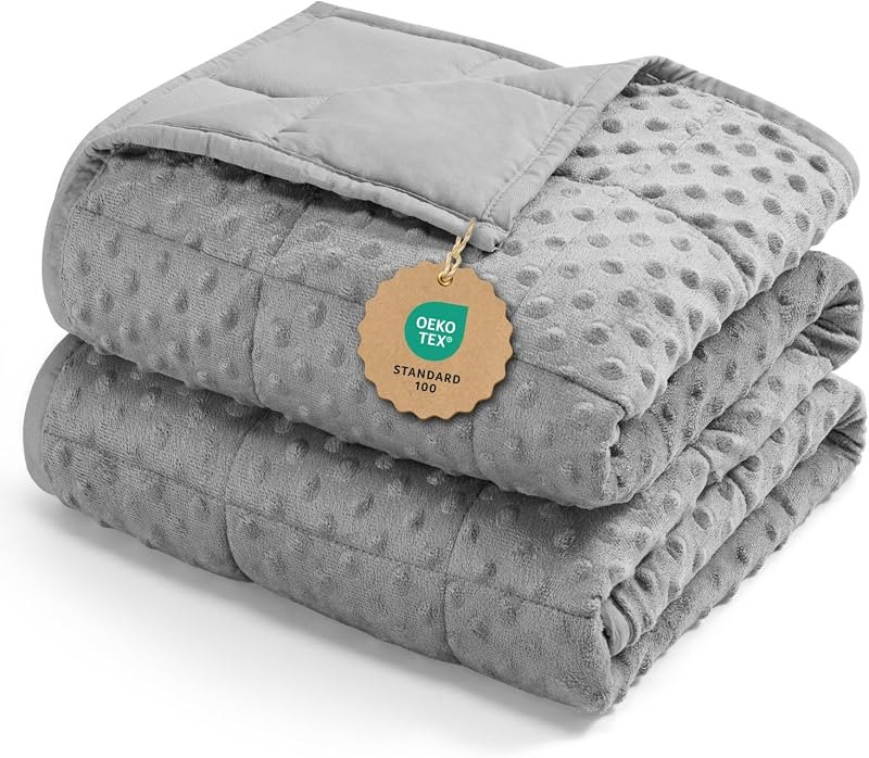 Kivik 15lbs Weighted Blanket for Adults, 48"x72" Twin Size Heavy Blankets — twin weighted blanket for twin weighted