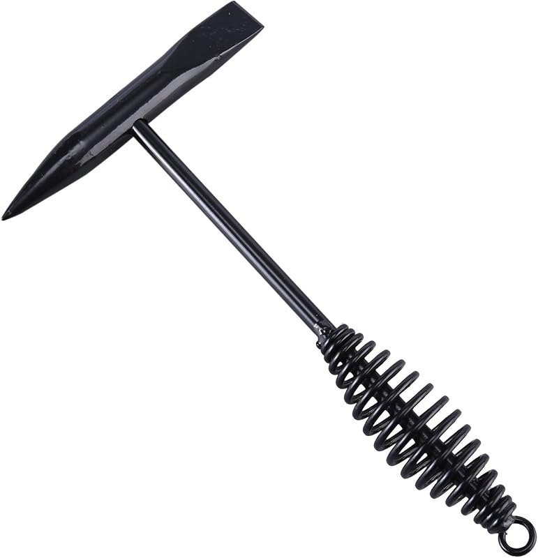 Welding Chipping Hammer with Coil Spring Handle, Cone and Vertical Chisel Welding Chipping Hammer (Hammer)