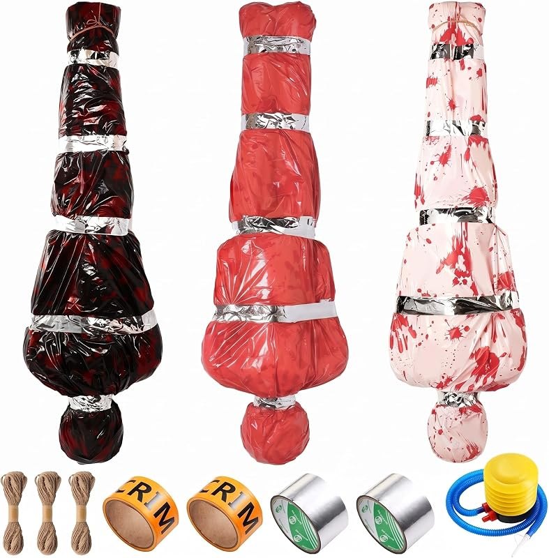 MiniInflat 3 Set Halloween Decorations Outdoor 5 ft Creepy Prop,Simple — Haunted House Prop Set for haunted house prop