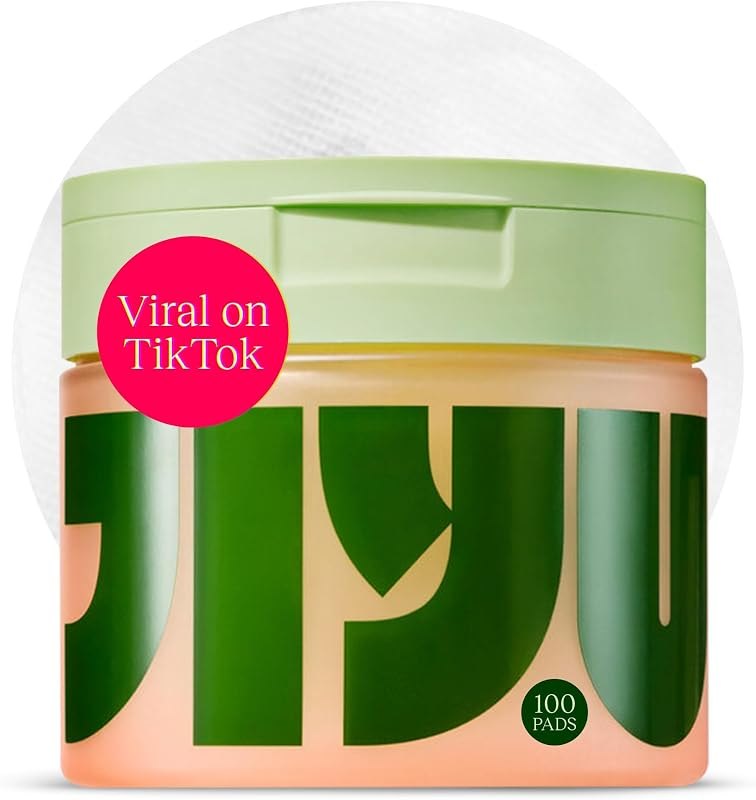 JIYU Toner Pads - Korean Skincare for Dark Spots, Wrinkles & Dull Skin - Hydrating Facial Treatment with Snail Mucin
