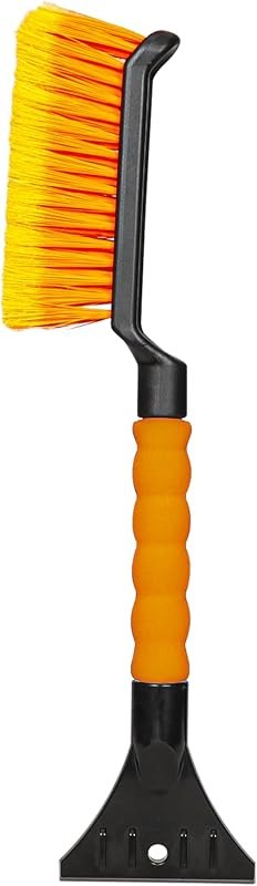 Autovir 17" Snow Brush & Ice Scraper for Car Windshield Small Snow Brush — ice scraper brass for ice scraper brass