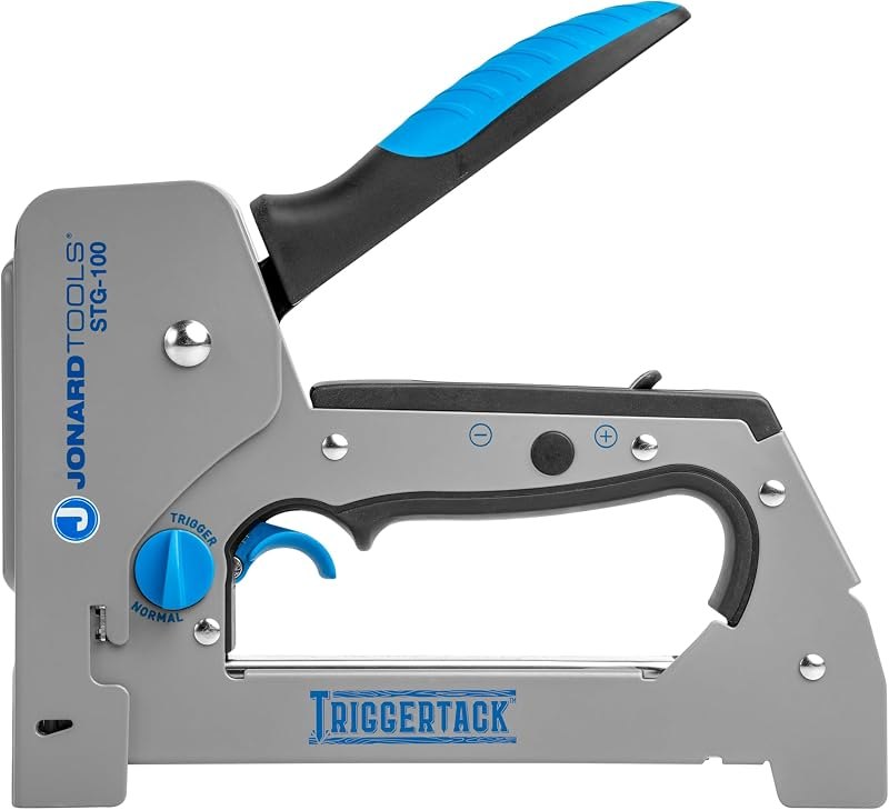 Jonard Tools STG-100 TriggerTack Insulated Cable Stapler, Ergonomic Handle — electrical romex stapler for electrical