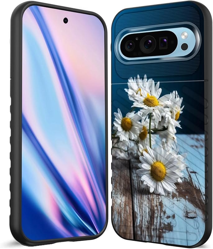 for Pixel 9 / Pixel 9 Pro Case,Shock-Absorption Flexible TPU Rubber Protective Cell Phone Cover for Google Pixel 9/