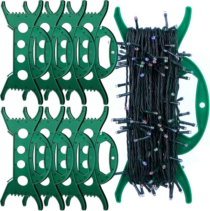 8 Pack Christmas Light Storage Holder All Purpose Holiday Reels — christmas light storage reel for christmas light