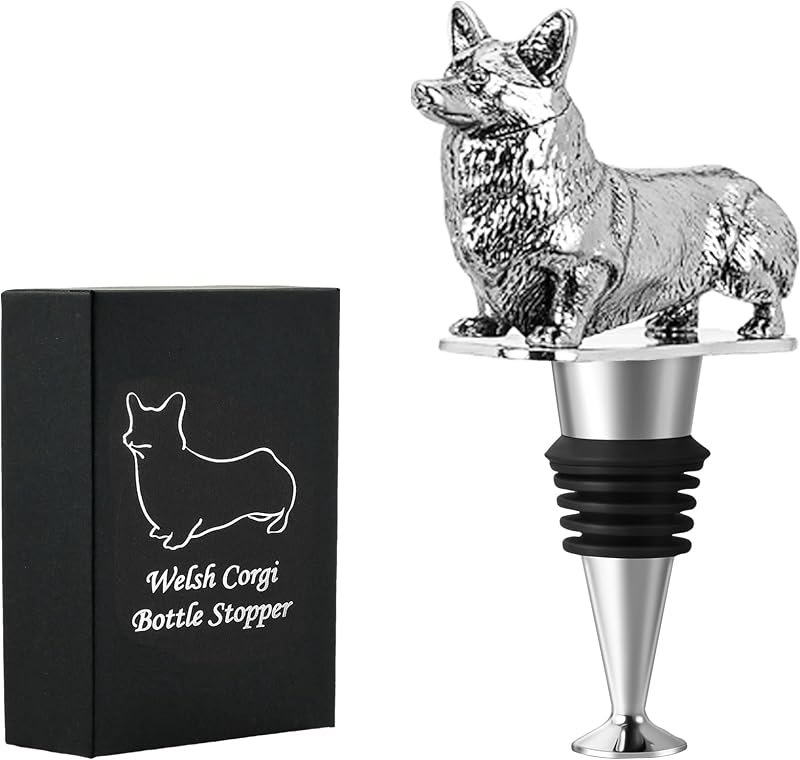 Corgi Dog Wine Bottle Stopper - Wine & Champagne Stopper Gift for Corgi Lovers — wine stopper for wine stopper