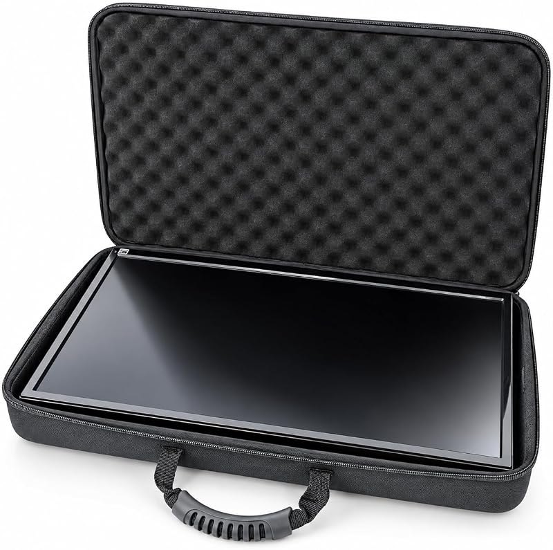 CASEMATIX Portable Monitor Case, Hard EVA Travel Carrying Case for 15.6" — portable monitor cover for portable monitor