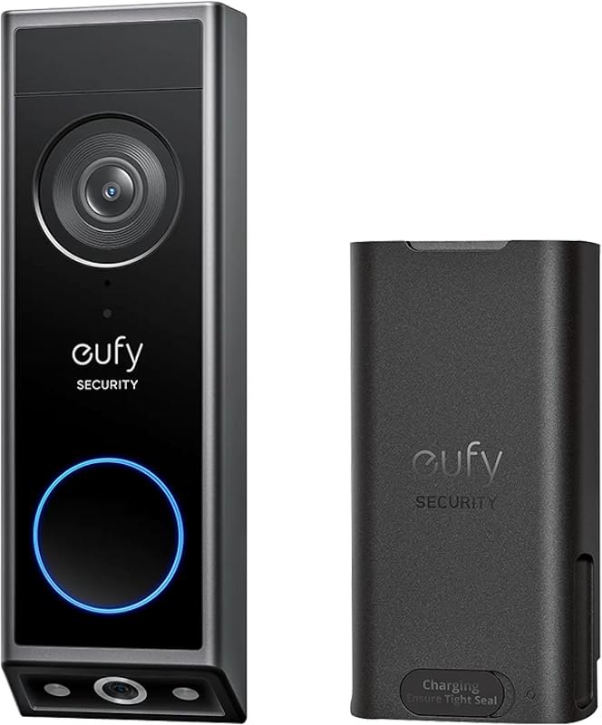 eufy Security Video Doorbell E340 Kit with Battery, 2K FHD, Built-in 8GB — Battery video doorbell for battery video