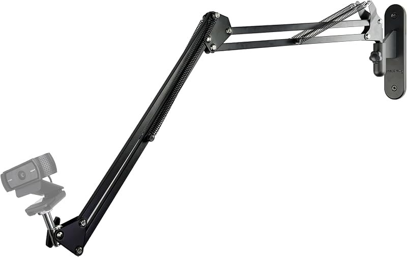 Upgraded Webcam Wall Mount Holder Stand for Logitech C920x C922x C930e StreamCam C925e C615,MX Brio,Brio 4K, Brio 500