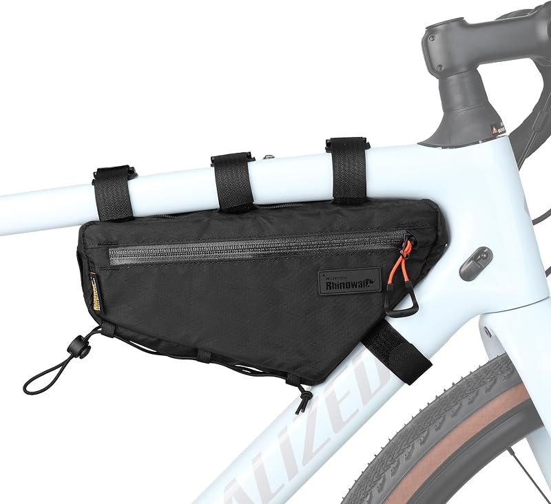 Rhinowalk Bicycle Front Frame Bag Waterproof Bicycle Bag 1.7L Cycling Accessories Nylon Pack Pouch for MTB Road Bike