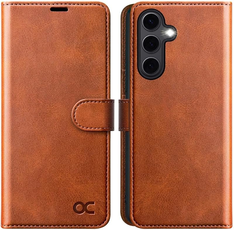 OCASE Compatible with Samsung Galaxy S24 FE Wallet Case, PU Leather Flip Folio Case with Card Holders RFID Blocking