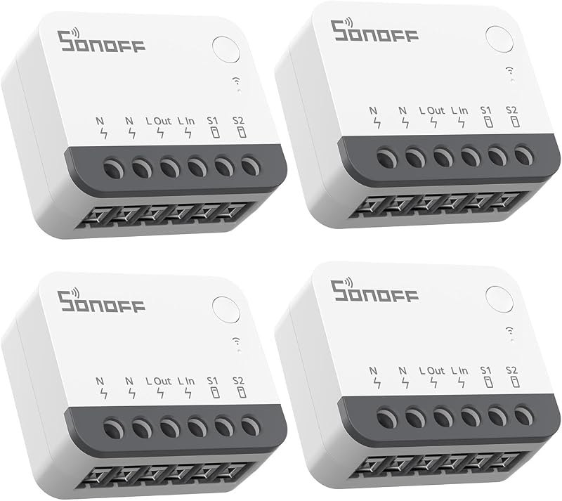 SONOFF Zigbee 3.0 Smart Relay Switch, Mini in-Wall Light Switch Module, Compatible with Alexa Google Home SmartThings