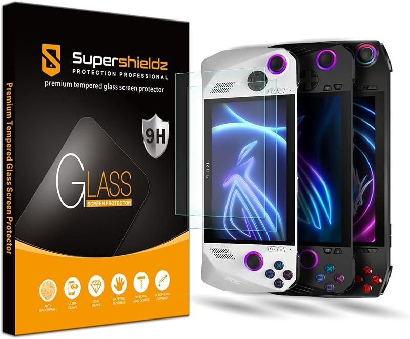 Supershieldz (2 Pack) Designed for Asus Rog Ally X 2024 / Rog Ally 2023 / MSI Claw A1M Handheld 2024 (7 inch) Tempered