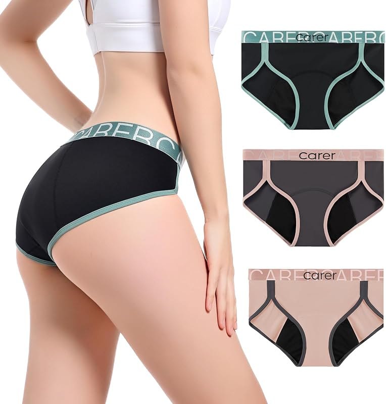 Carer Incontinence Underwear Womens Washable Leakproof Panties 3 Pack,3XL — adult incontinence briefs for adult