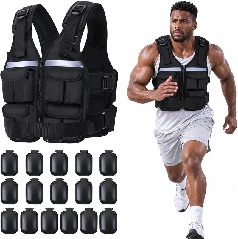Sportneer Adjustable Weighted Vest for Women Men — sandbag weighted vest for sandbag weighted vest