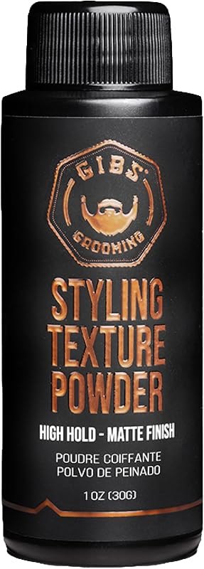 GIBS Grooming - Styling Texture Powder for Men and Women - High Hold - Matte Finish - All Hair Types - Texture