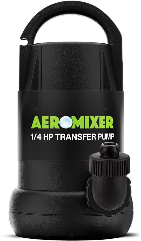 Aeromixer 1/4 HP 2240 GPH Submersible Utility Transfer Pump, Compact — Storm Drainage Pump for storm drainage pump