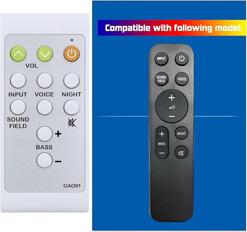 Replacement Remote Control for Sony Sound Bar Soundbar Speaker HT-SC40 HTSC40 HT-S400 HTS400 SA-WS400 SAWS400 SA-WSC40
